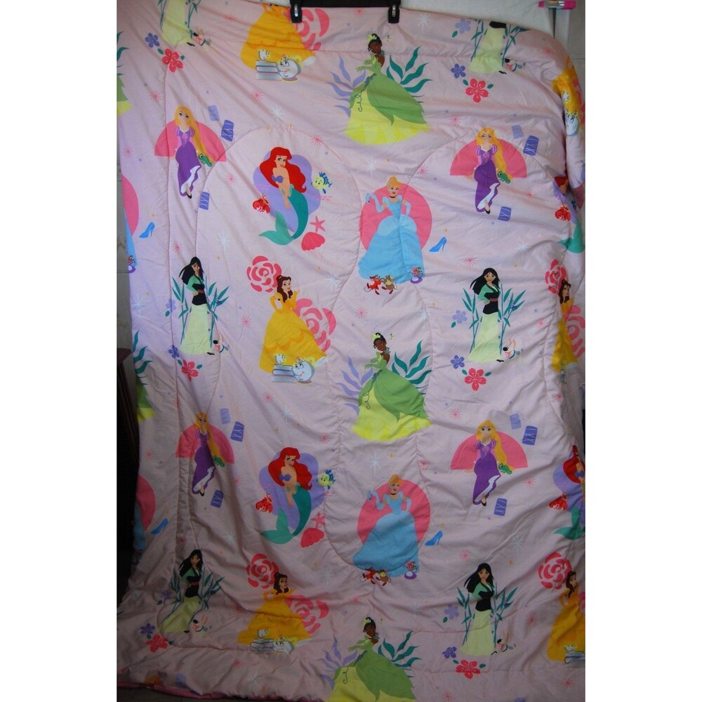Disney Princess Always Inspire Kids Reversible Twin XL Comforter AB09CG1P9LH8